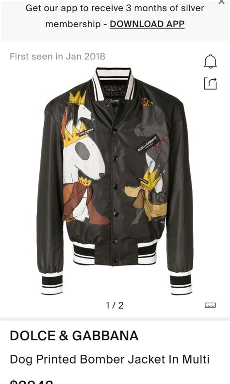 dolce gabbana year of the dog jacket